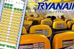 Ryanair: posti a sedere assegnati