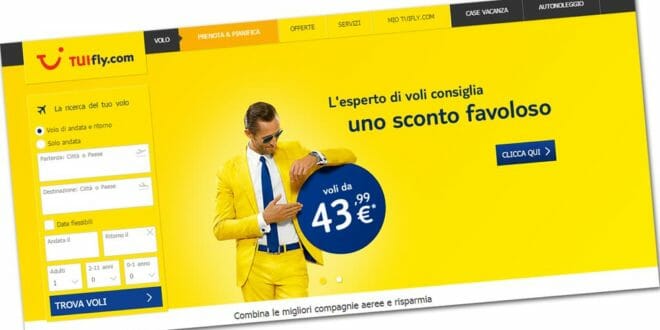 TUI Fly offerte voli